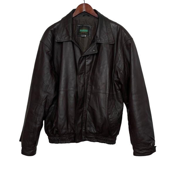 Vintage Jackets & Blazers - Vintage Black Leather Jacket